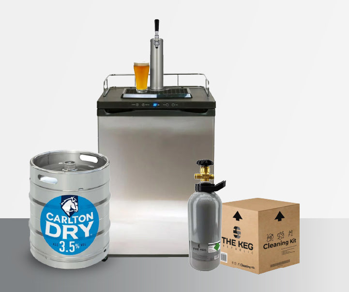 Kegerator Bundle with Carlton Dry Mid 50L Keg