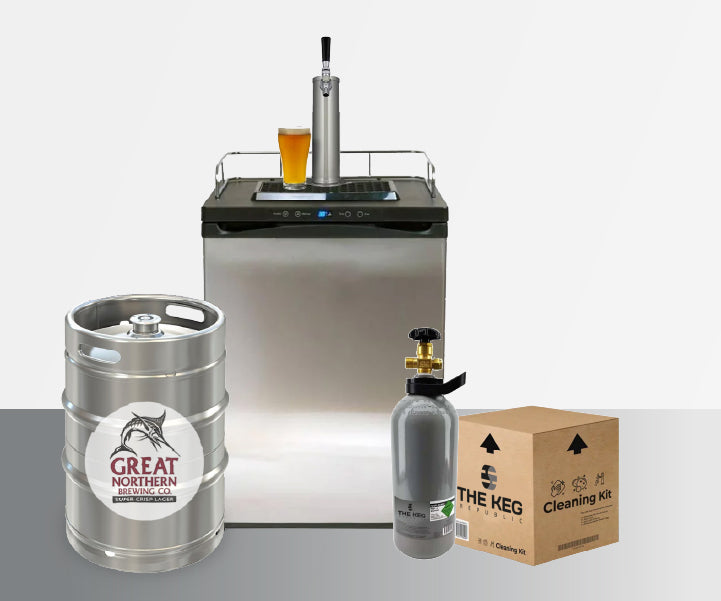 Kegerator Bundle with Great Northern Super Crisp 50L Keg